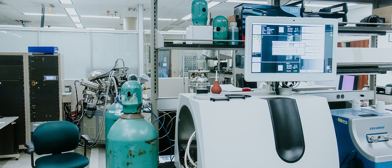 Equipment inside the Nuclear Magnetic Resonance Center